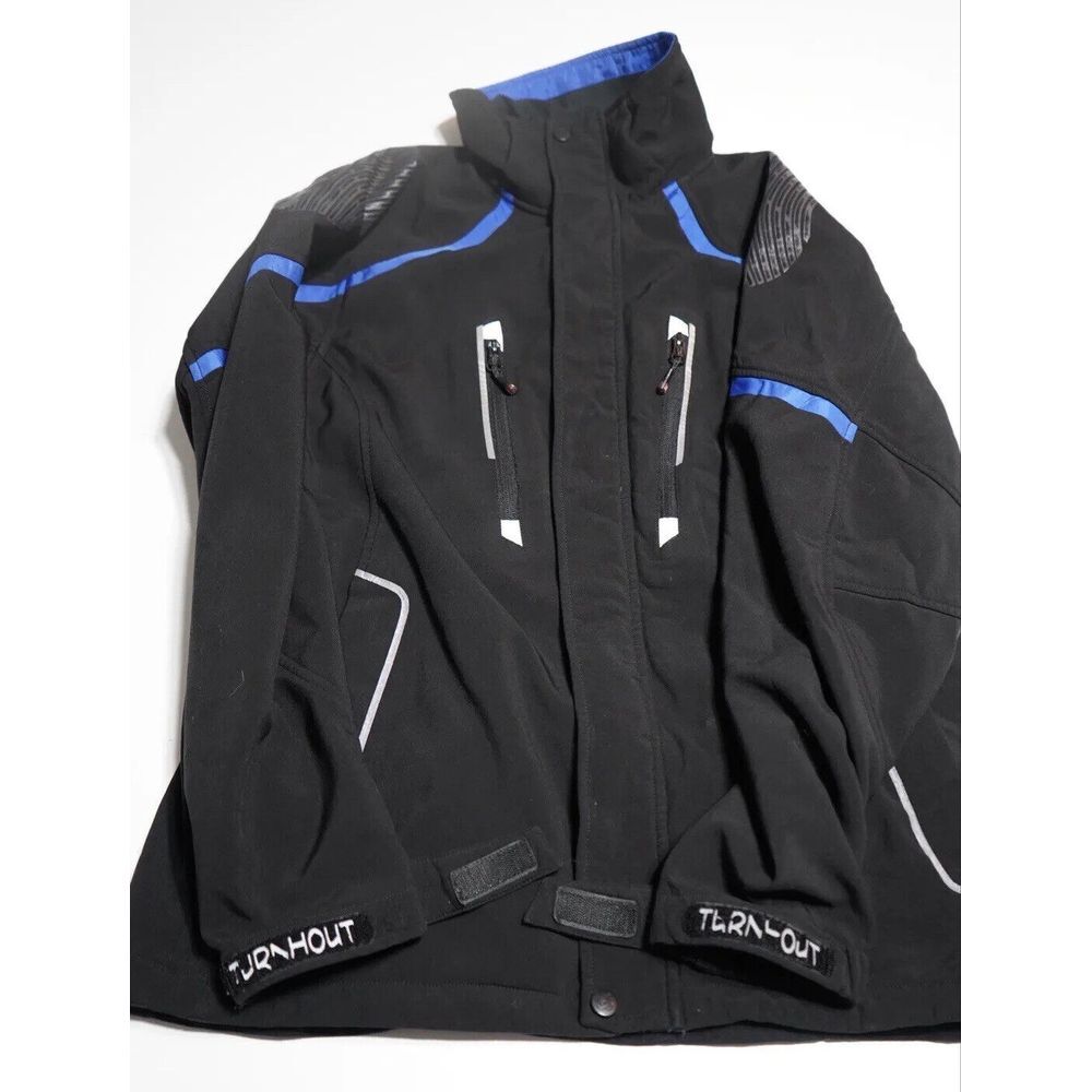 Turnhout Men's Hi Vis Waterproof Safety Jacket/Coat Blue Medium